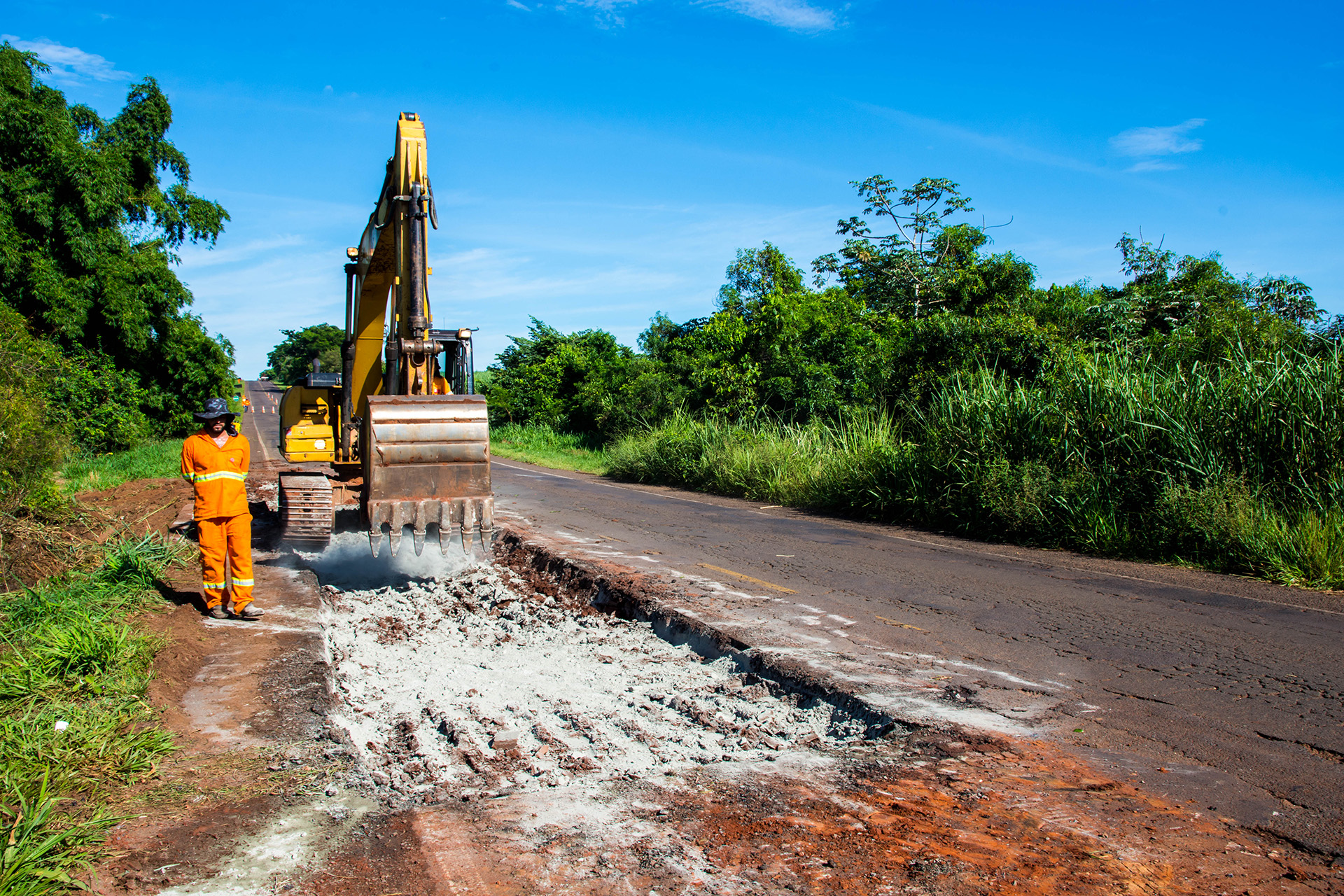 Tem In Cio As Obras De Recapeamento Na Vicinal Saitaro Massuda