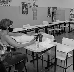 Sala de aula durante a pandemia...aulas on line