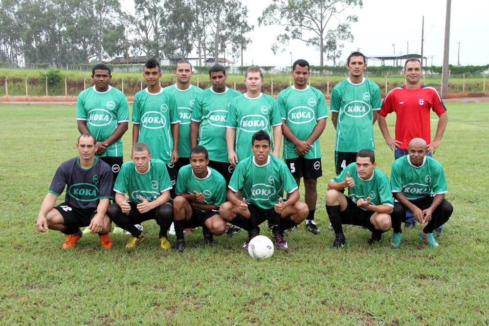 Equipe do Colinas, que jogou a primeira pardida do Campeonato no dia 24 de março