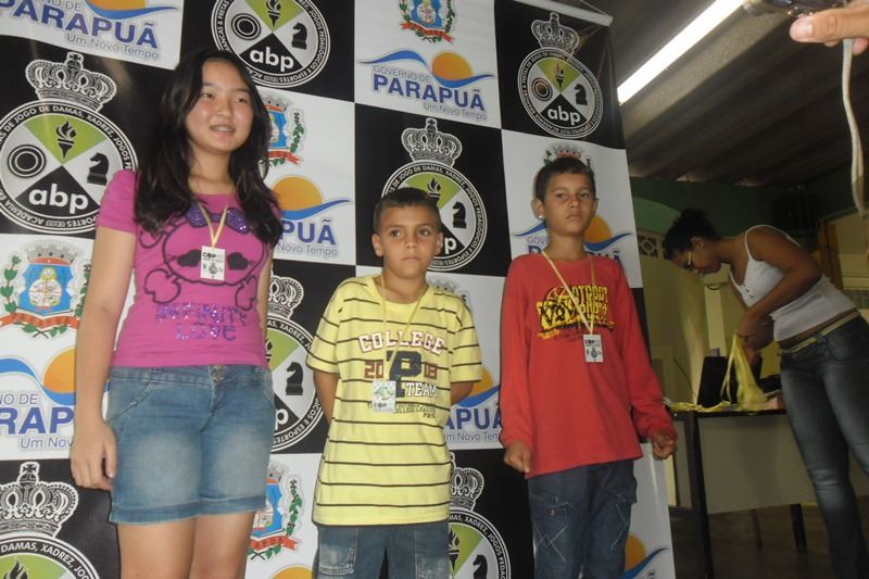 Foto: Categoria sub 13: 1º Lugar Anthony Guilherme Amaral e no 2º Lugar Wellington Ferreira Anton