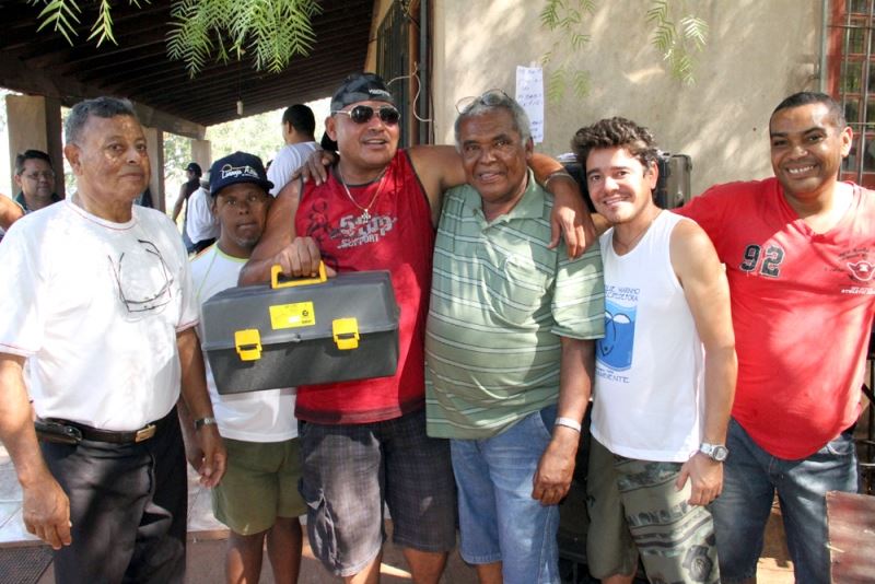 Foto: Durante premiação aos melhores colocados no Torneio de Pesca