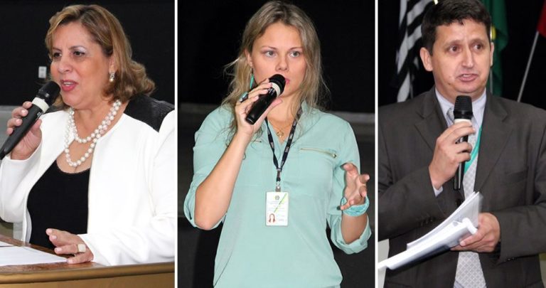 A foto destaca a Secretária de Educação, Marialba Carneiro e a Tayana Ferreira, Representante do FNDE/MEC