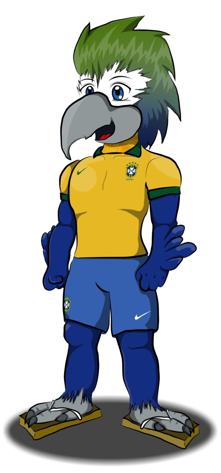 Mascote do projeto Arara - Arara Star