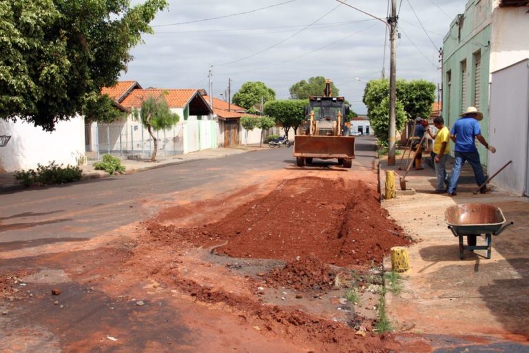Funcionários da Prefeitura Municipal fazem a remoção dos chamados borrachudos