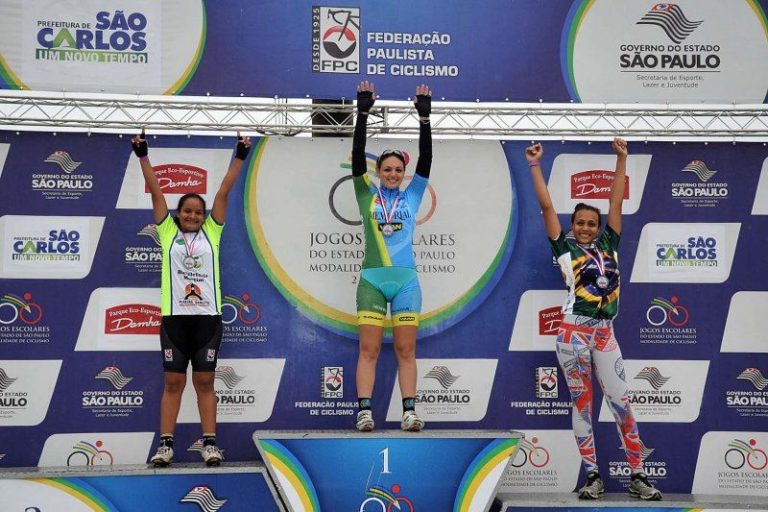 Pódio da categoria Infantil Feminino