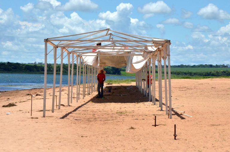Estrutura para receber os competidores já está sendo montada