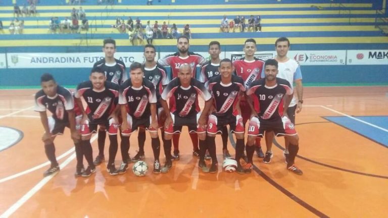 A Equipe de Pereira Barreto na disputa da Copa ATC de Futsal em Andradina