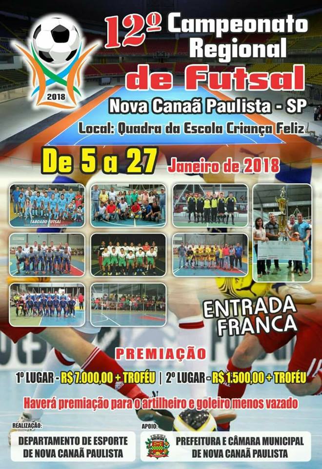 Campeonato Regional de Futsal - Nova Canaã Paulista