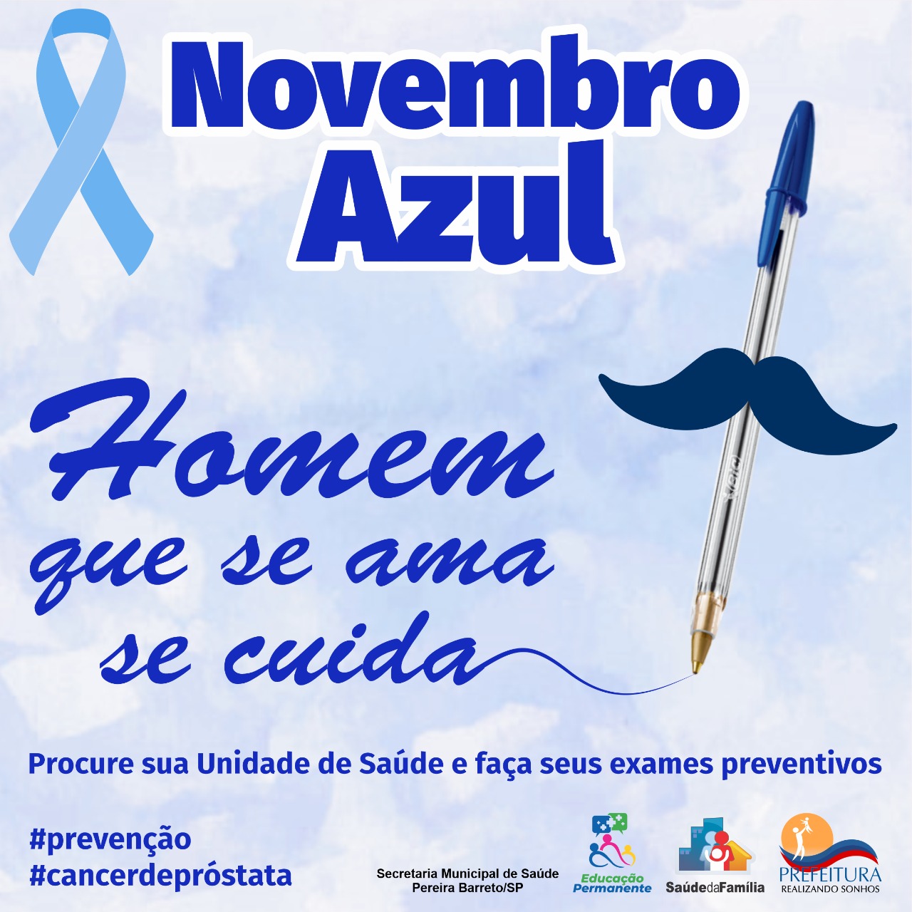 Campanha Novembro Azul teve início em Pereira Barreto - Prefeitura  Municipal da Estância Turística de Pereira Barreto