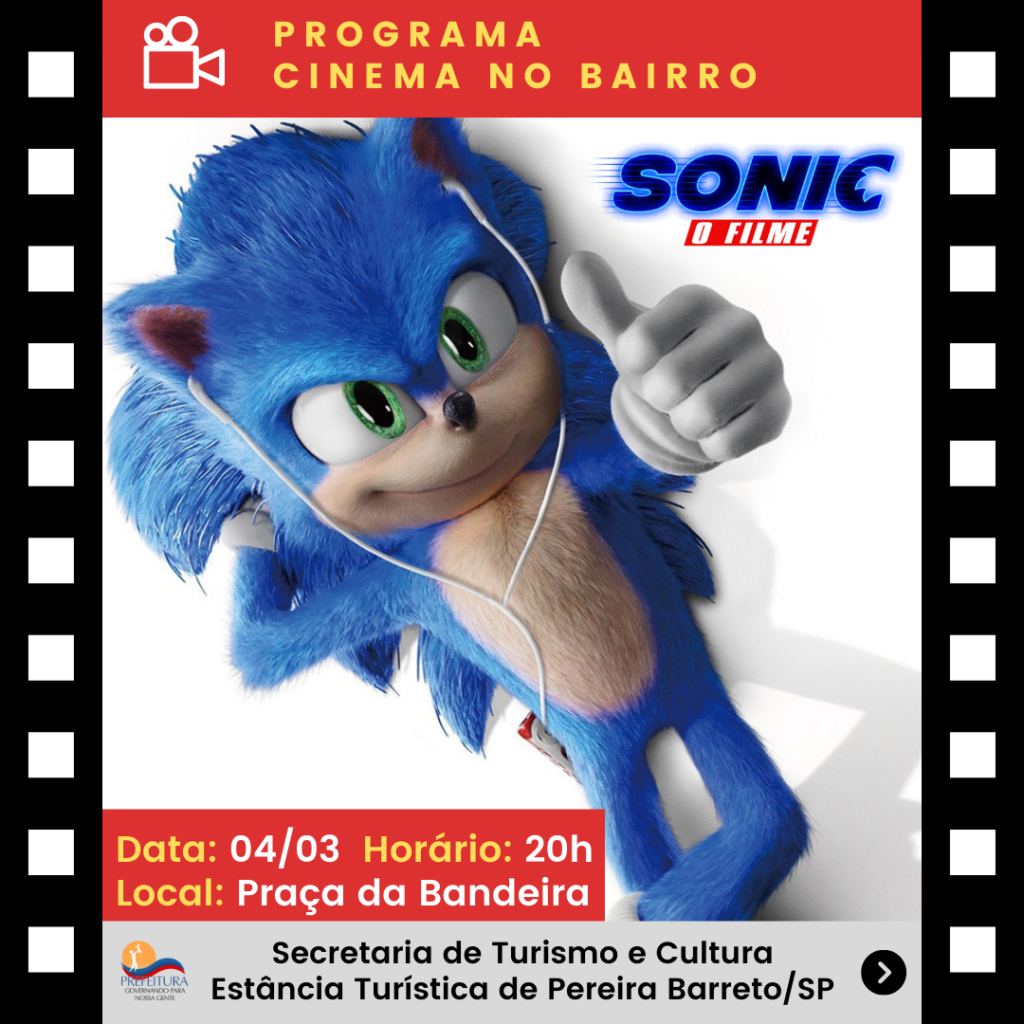 Sonic - o filme' chega às salas de cinema de Ariquemes, RO, Rondônia