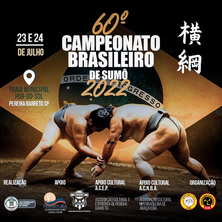 Mais de 200 atletas deverão participar do 60º Campeonato Brasileiro de Sumô em Pereira Barreto