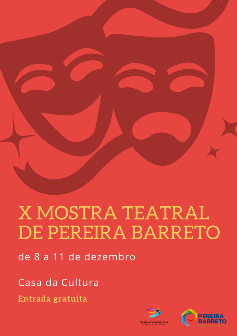 Prefeitura de Pereira Barreto realiza X Mostra de Teatro de 8 a 11 de dezembro