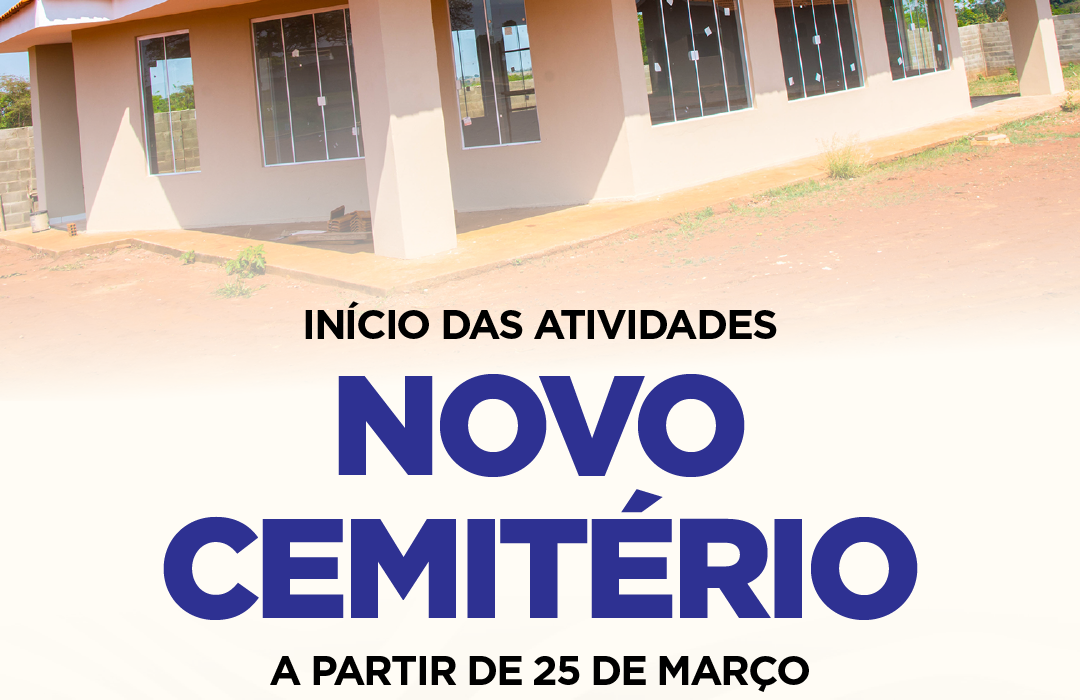 Novo cemitério de Pereira Barreto dará início às atividades na próxima segunda-feira (25)