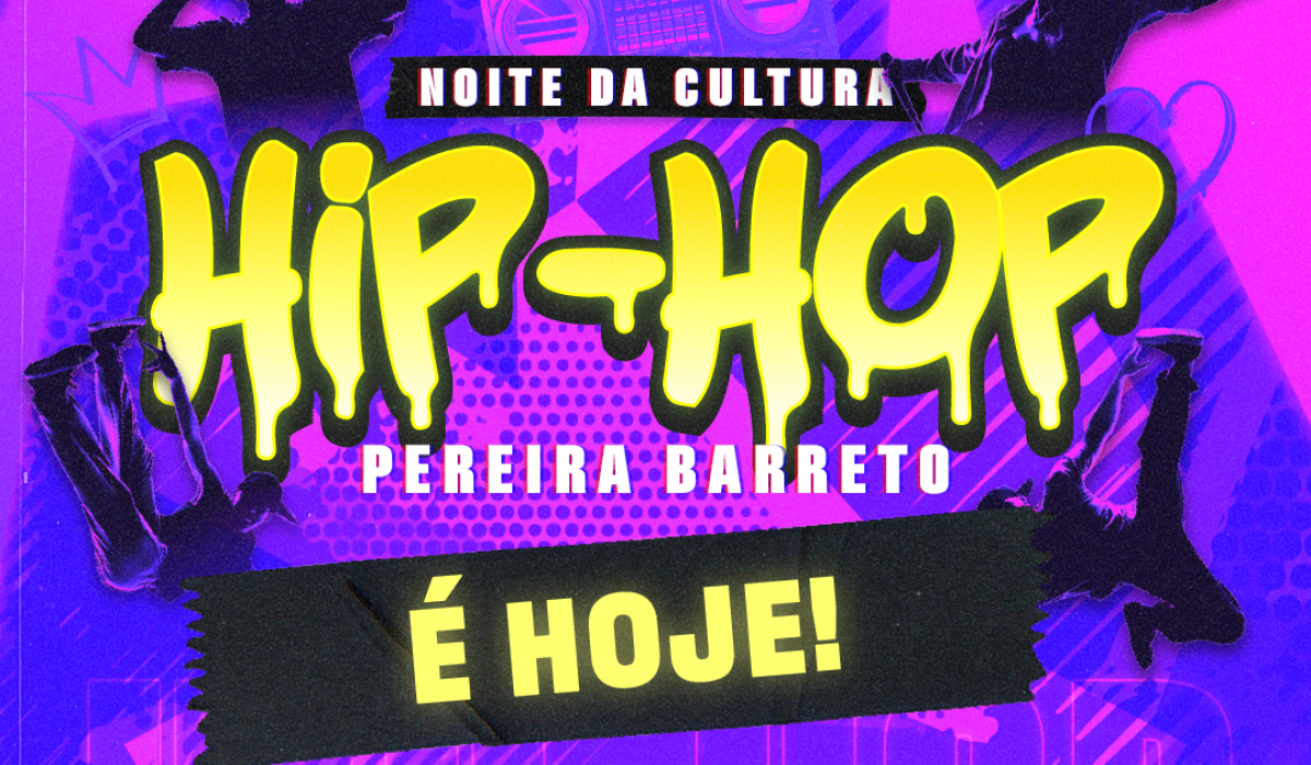 Departamento de Cultura de Pereira Barreto realiza Noite do Hip-Hop nesta sexta-feira (17)