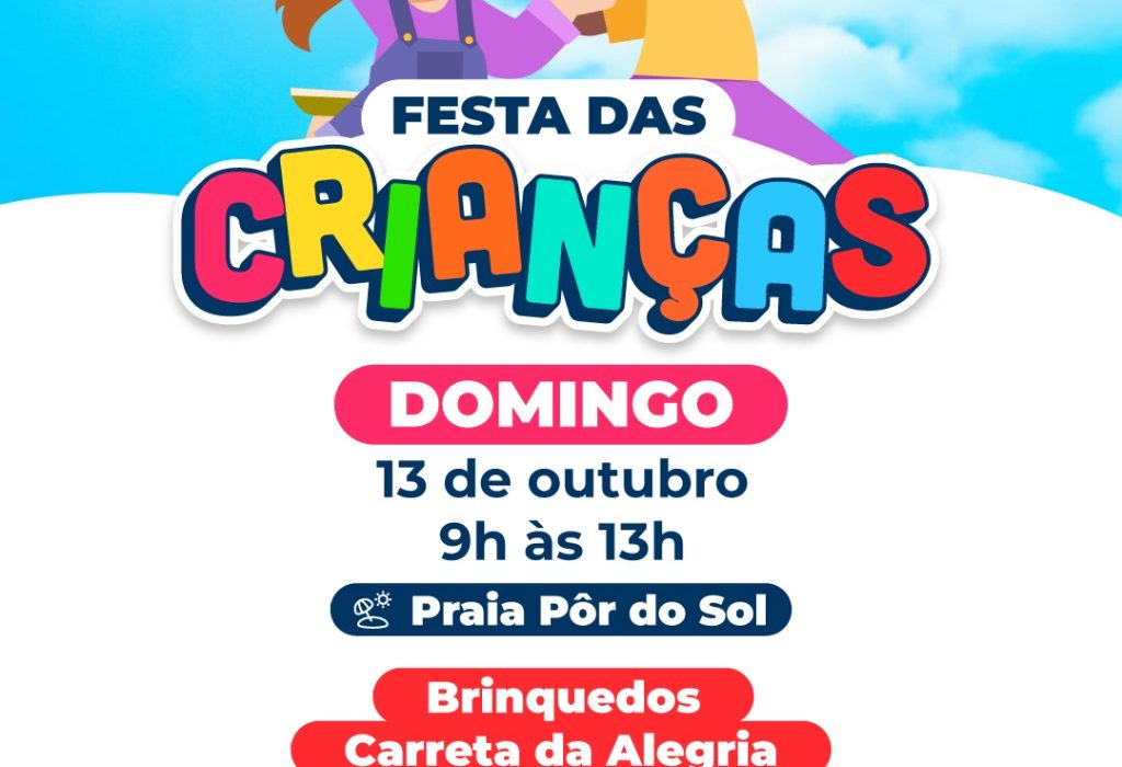 Prefeitura de Pereira Barreto celebra Dia das Crianças na Praia Pôr do Sol