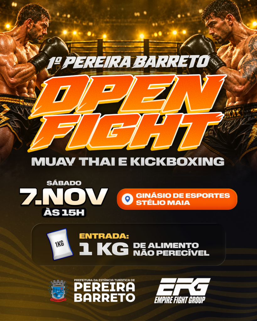 Pereira Barreto sedia 1º Open Fight de Muay Thai e Kickboxing em novembro